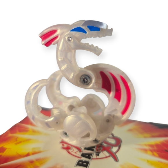 Bakugan B3 Bakufrost Haos Abis Omega WHITE PEARL Battle Brawlers Rare - Picture 2 of 7